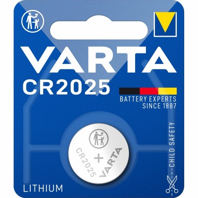 Батарейка Varta ELECTRONICS CR2025 BL1 Lithium 3V (6025) (1/10/100) Varta PRIMARY LITHIUM CR2025 (06025101401)