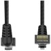 Патч-корд Vention прямой UTP cat.6a, RJ45 угол 90 - 3м. Черный Vention IBOBI
