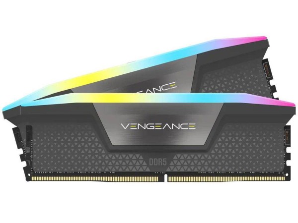 Модуль памяти CORSAIR 32GB 6000МГц DDR5 CL30 DIMM (Kit of 2x16GB) XMP 3.0, Vengeance RGB Black