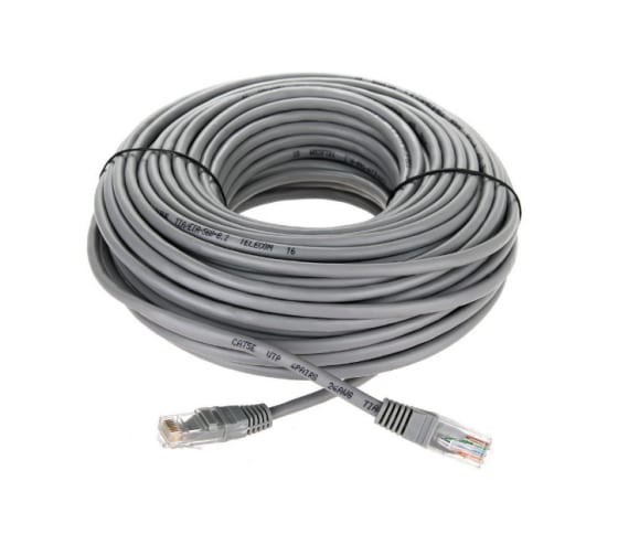 Патчкорд литой "Telecom" UTP кат.5е 30,0м серый