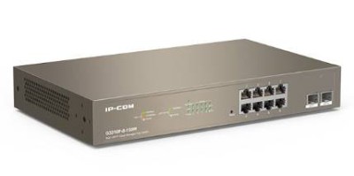 IP-COM G3310P-8-150W Управляемый PoE коммутатор с 8 Гигабитными портами PoE и 2 SFP портами