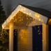 Гирлянда Гирлянда для улицы 100LED 220V, 3х0,7м, бахрома, коннект, теплый белый