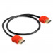 Greenconnect Кабель SLIM 2.0m HDMI 2.0, красные коннекторы Slim, OD3.8mm, HDR 4:2:2, Ultra HD, 4K 60 fps 60Hz, 3D, AUDIO, 18.0 Гбит/с, 32/32 AWG, GCR-51215 Greenconnect HDMI (m) - HDMI (m) 2м