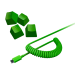 Колпачки и кабель клавиатуры Razer PBT Keycap + Coiled Cable Upgrade Set, Green (US/UK) Razer RC21-01490700-R3M1
