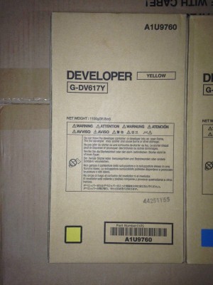 Девелопер Konica-Minolta bizhub PRESS C6000/C7000/C70hc желтый DV-617Y A1U9760