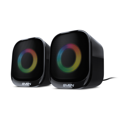 АС SVEN G345, черный, акустическая система 2.0   (10 Вт, RGB, питание USB, Bluetooth) Sven SV-022860