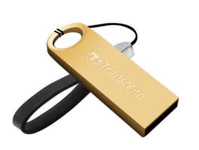 Флеш накопитель 16GB Transcend JetFlash 520, USB 2.0, Gold