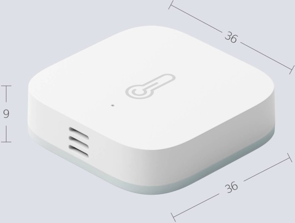 Датчик температуры и влажности YNDX-00523 Яндекс, ZigBee, питание - 3 В, белый