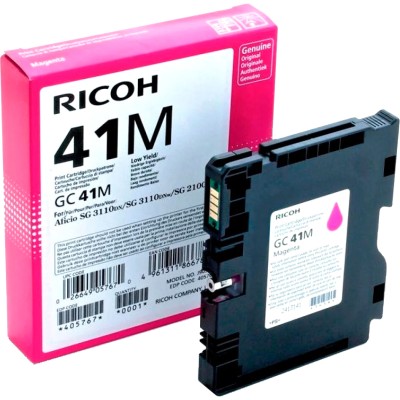 Картридж для гелевого принтера повышенной емкости GC 41M пурпурный Ricoh 405763