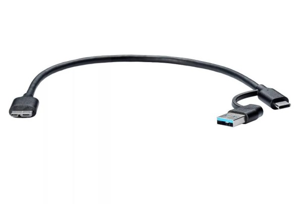 Кабель соединительный 2-in-1 USBA+C to USB3.0 MicroBM 5Gbps, 0.3m медь Telecom <TUS714-0.3m>