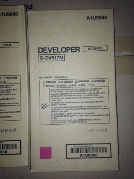 Девелопер Konica-Minolta bizhub PRESS C6000/C7000 красный DV-617M A1U9860