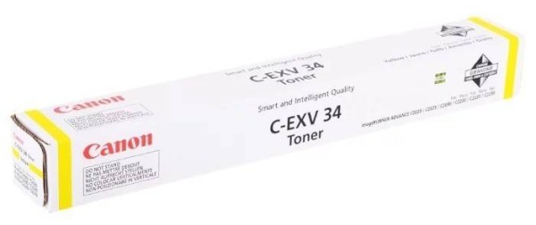 Тонер CANON C-EXV34 Y жёлтый,  19 000 страниц