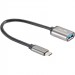Кабель-адаптер  Type-Cm --> USB 3.0 Af , OTG, 1,5A , 5,0Gbps , Alum grey 0,2m Telecom (TC409M) VCOM TC409M