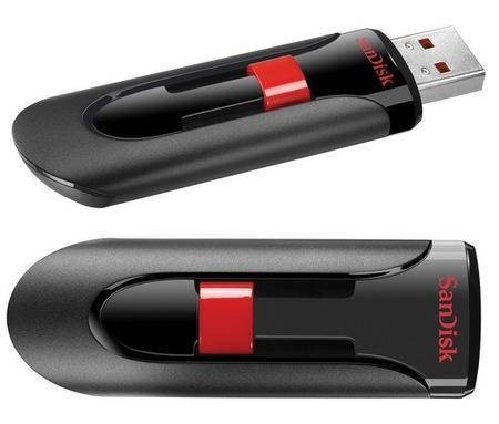 Флеш накопитель 16GB SanDisk CZ60 Glide, USB 2.0, Black