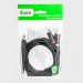 Greenconnect Кабель-переходник аудио 1.0m jack 3,5mm / 2 х RCA , черный, M/M, GCR-51723 Greenconnect mini jack 3.5 mm (m) - 2 x RCA (m) 1м