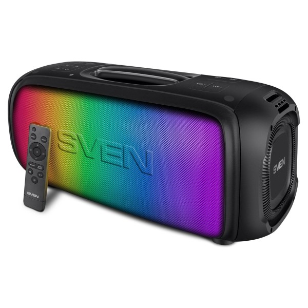 SVEN PS-860, черный (100 Вт, TWS, Bluetooth, FM, USB, microSD, 5400мА*ч)