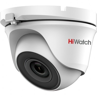 2Мп уличная купольная HD-TVI камера с EXIR-подсветкой до 20м Камера видеонаблюдения HD-TVI уличная HIWATCH DS-T203(B) (6 mm)