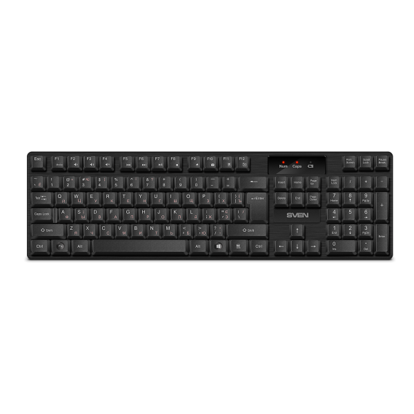 Беспроводная клавиатура SVEN KB-C2300W (2,4 GHz, 104кл.) Sven KB-C2300W
