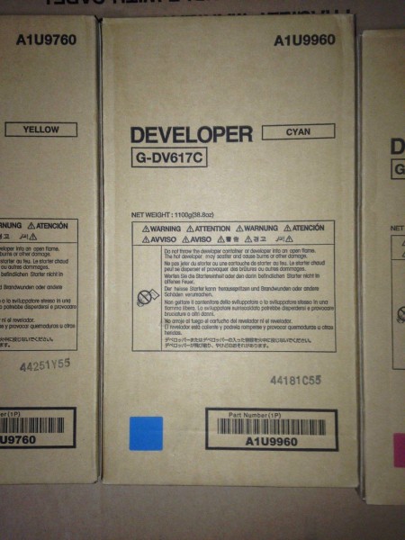 Девелопер Konica-Minolta bizhub PRESS C6000/C7000 синий DV-617C A1U9960