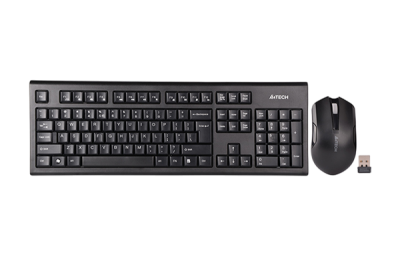 Клавиатура + мышь A4Tech 3000NS клав:черный мышь:черный USB беспроводная Multimedia A4Tech 3000NS