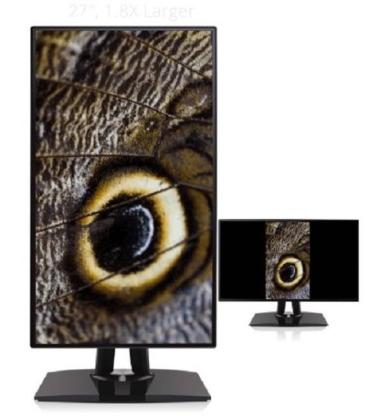 МОНИТОР 27" Viewsonic VP2768-4K Black с поворотом экрана (IPS, LED, 3840x2160, 14 ms, 178°/178°, 350 cd/m, 20M:1)