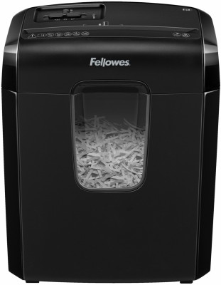 Шредер Fellowes® Powershred® 6C, DIN P-4, 4х35мм, 6лст., 11лтр. ,уничт.: скобы,скр., пл.карты Fellowes Powershred 6C