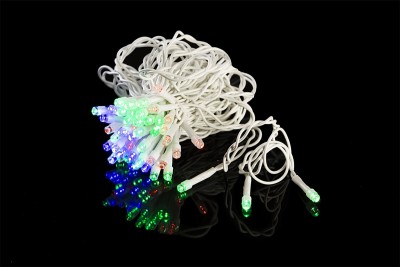 Гирлянда Гирлянда 144LED 220V, 8 режимов, 1,5х1,5м, занавес, разноцветная