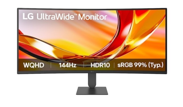 МОНИТОР 34" LG 34U620B-B Black (VA, изогнутый, 3440x1440, 144Hz, 5 ms, 178°/178°, 300 cd/m, 3000:1, +2хHDMI 2.0)