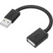 GCR Удлинитель 0.15m USB 2.0 AM/AF, черный, GCR-55065 Удлинитель Greenconnect 0.15 м (GCR-55065)