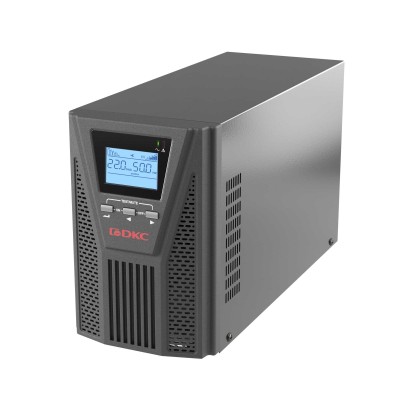Онлайн ИБП ДКС серии Small Tower, 1000 ВА/900 Вт, клеммы, EPO, USB, RS- 232, RJ45, з/у 1А, 3 x 7 Ач DKC SMALLT1A10H