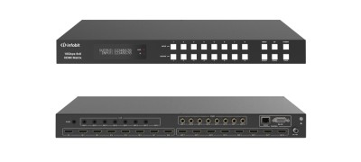 Матричный коммутатор Infobit [iMatrix H88A] HDMI 4K60, 8х8, 3840x2160/60 Гц; 8 LR аудиовыходов, 8 коаксиальных аудиовыходов.