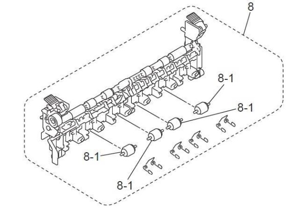 Крышка термоузла BROTHER MFC-L8600CDW/8650CDW/8850CDW/9550CDW/DCP-L8400CDN/8450CDW (LY7727001)