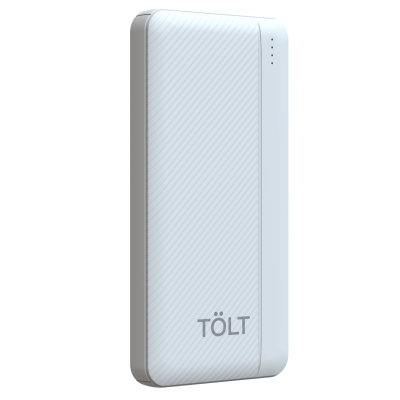 Портативный аккумулятор TOLT Lit K05 White, 10000mAh, 10W, white, CCC TOLT K05 White