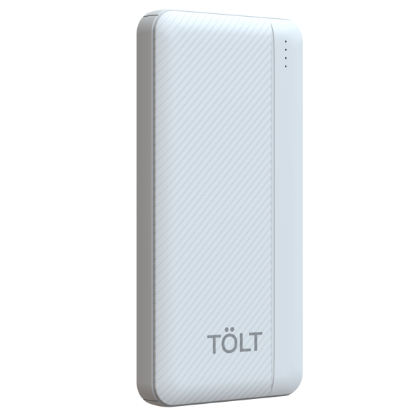 Портативный аккумулятор TOLT Lit K05 White, 10000mAh, 10W, white, CCC TOLT K05 White