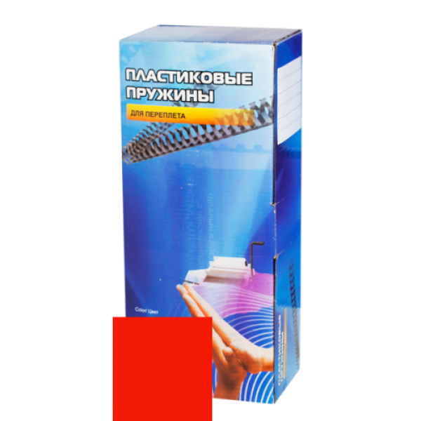 Пластиковые пружины для переплета 25 мм красные
