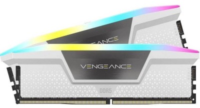 Модуль памяти CORSAIR 32GB 6000МГц DDR5 CL30 DIMM (Kit of 2x16GB) XMP 3.0 & AMD EXPO, Vengeance RGB White