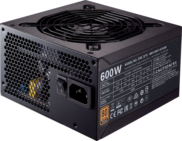 Блок питания 600 Ватт Cooler Master MWE Bronze 600W V2