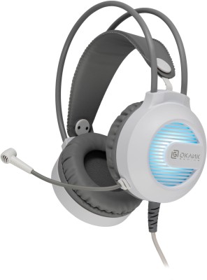 Наушники с микрофоном Oklick HS-L300G белый 2.2м мониторные оголовье (1796952) Oklick 1796952