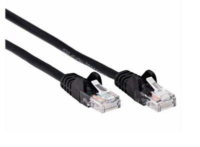 Патчкорд литой iOpen  UTP кат.5е 15м черный <ANP511_15M_BK>