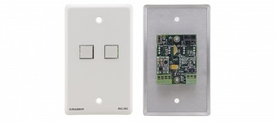 Контроллер Kramer Electronics RC-2C/US(G) универсальный с панелью и 2 кнопками