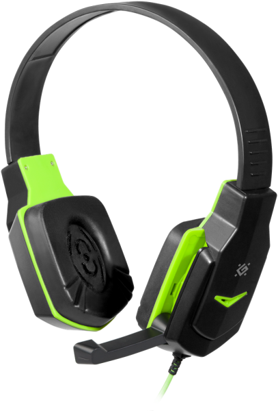 Defender Игровая гарнитура Warhead G-320 черный+зеленый, кабель 1.8 м Defender Warhead G-320