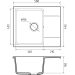 Кухонная мойка GRANFEST GranFest URBAN 258L gray