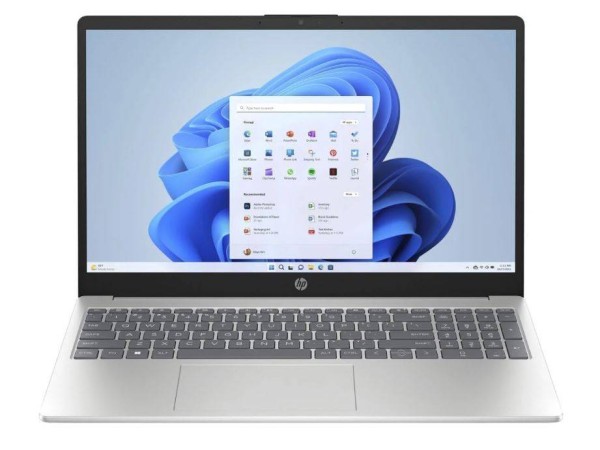 Ноутбук HP15 15-fc0165nia 15.6" FHD IPS, AMD R3-7320U, 8Gb, 512Gb SSD, no OS, серебристый*