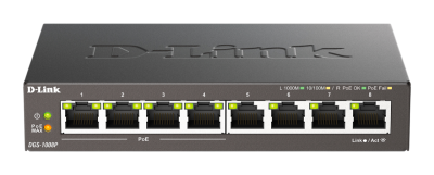 Коммутатор D-Link DGS-1008P/F3A