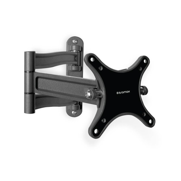 Кронштейн Kromax TECHNO-1 черный для TV 10"-26", настенный наклонно-поворотный, max VESA 100x100, от стены 45-360 мм