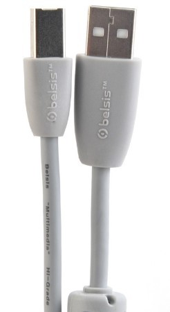 Кабель Belsis USB 2.0 A - B, с ферритовым фильтром, 1,8 метра, BW1411
