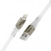 GCR Кабель 1.7m для iPod, iPhone, iPad series MERCEDES, WHITE NYLON, MFI, GCR-52578 Greenconnect USB 2.0 Type-AM - Lightning (m) 1.7м