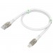 GCR Кабель 1.7m для iPod, iPhone, iPad series MERCEDES, WHITE NYLON, MFI, GCR-52578 Greenconnect USB 2.0 Type-AM - Lightning (m) 1.7м