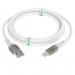 GCR Кабель 1.7m для iPod, iPhone, iPad series MERCEDES, WHITE NYLON, MFI, GCR-52578 Greenconnect USB 2.0 Type-AM - Lightning (m) 1.7м