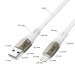 GCR Кабель 1.7m для iPod, iPhone, iPad series MERCEDES, WHITE NYLON, MFI, GCR-52578 Greenconnect USB 2.0 Type-AM - Lightning (m) 1.7м